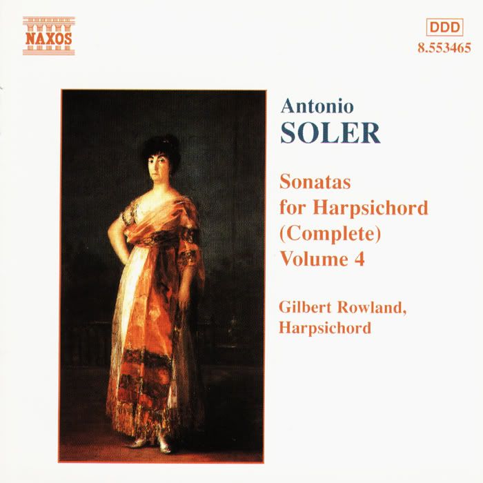 Gilbert Rowland - harpsichord - Antonio Soler - Complete Sonatas for Harpsichord, Vol. 4of13