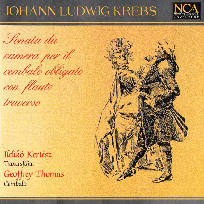 Ildiko Kertesz - traversflote, Geoffrey Thomas - cembalo - Johann Ludwig Krebs - Sonata da camera per il cembalo obligato con flauto traverso