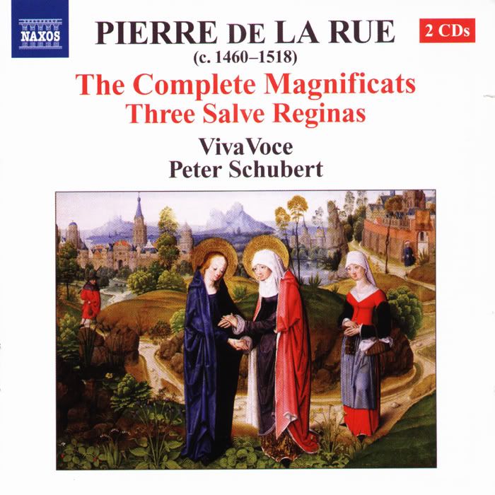  Viva Voce, Peter Schubert - conductor - Pierre de La Rue - The Complete Magnificats, Three Salve Reginas (2 CDs)