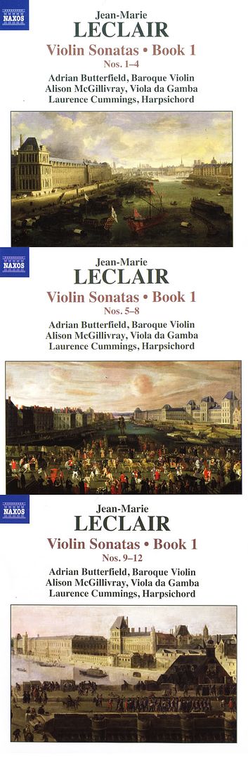 Adrian Butterfield - baroque violin, Laurence Cummings - viola da gamba, Alison McGillivray - harpsichord - Jean-Marie Leclair - Violin Sonatas, Vol.1-3 (3 CDs)