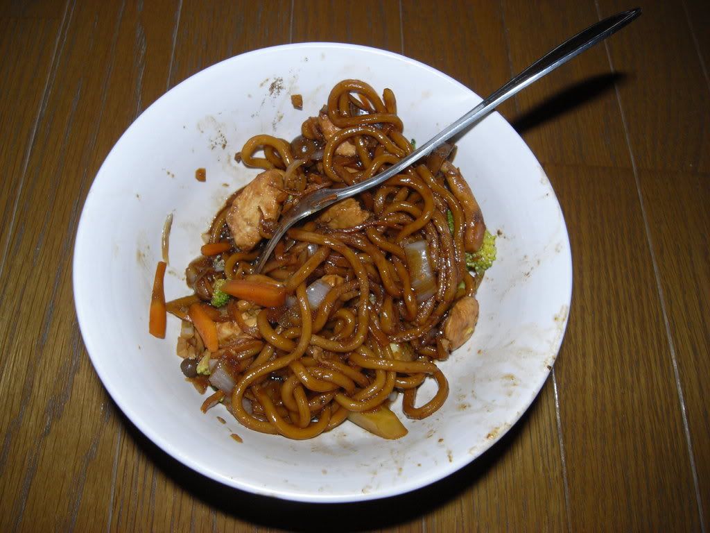 食べかけの炒面