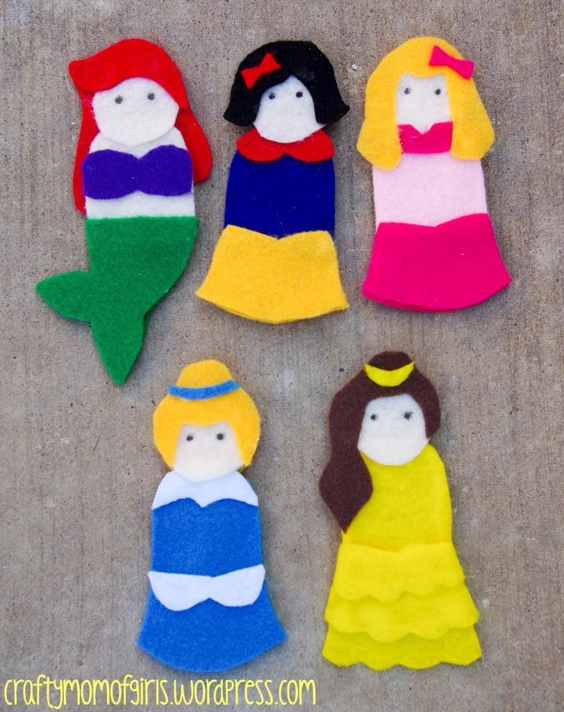 Felt Finger Puppets {free printable template} Crafty Mom of Girls