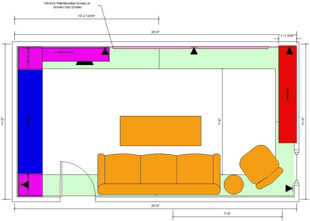 Speaker Placement Narrow Room at Shelli Duarte blog