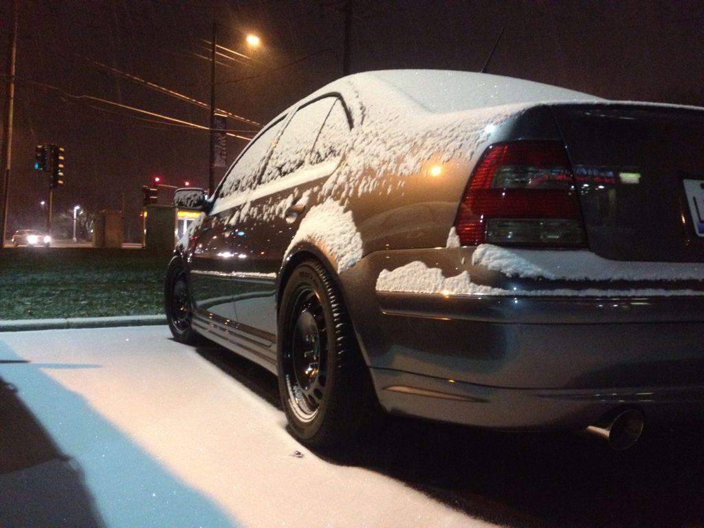 Feeler 16 inch steelies with 205/55/16 blizzaks snow tires 60 tread VW Vortex Volkswagen Forum