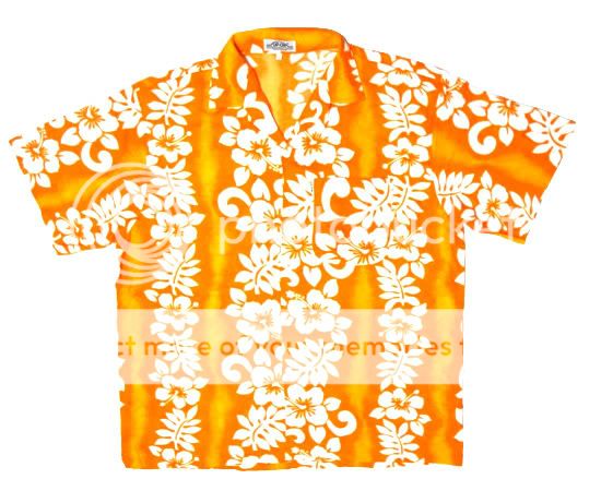 Hawaiian Shirt Yellow Flower men women Aloha hawaii XL  