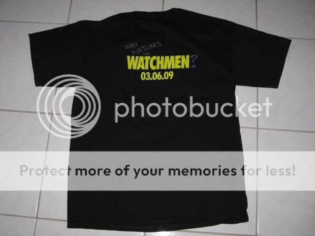 THE WATCHMEN Movie Premiere T Shirt Medium M comicon