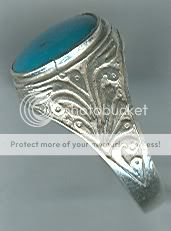 Genuine Nishapur Iranian Persian Turquoise Feroza Ring  